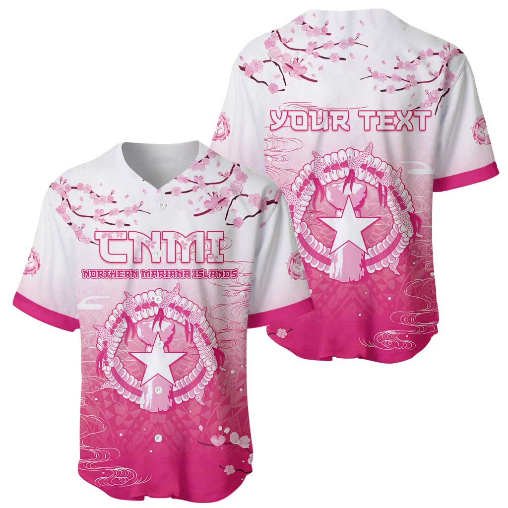 Personalized Sakura Marianas Baseball Jersey CNMI Seal LT05 - Polynesian Pride