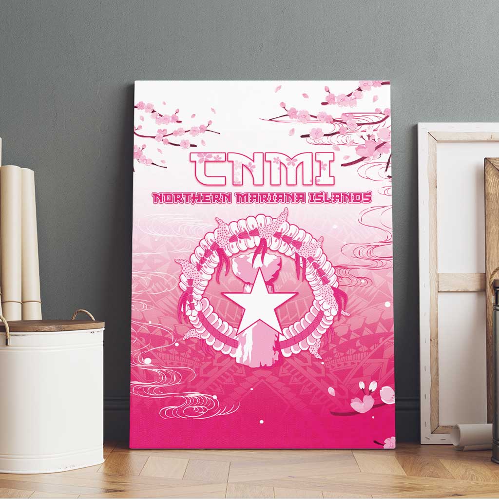 Sakura Marianas Canvas Wall Art CNMI Seal LT05 - Polynesian Pride