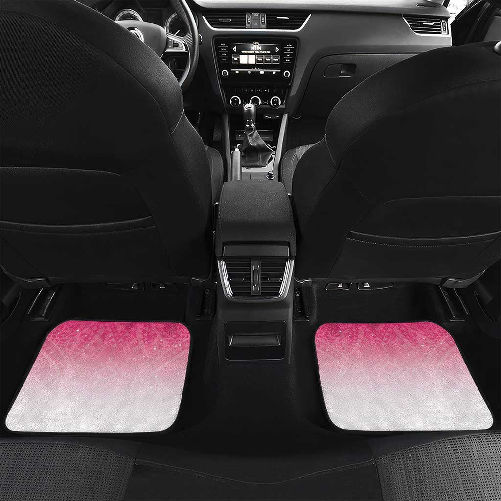 Sakura Marianas Car Mats CNMI Seal LT05 Set 2pcs - Back Pink - Polynesian Pride
