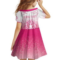 Personalized Sakura Marianas Kid Short Sleeve Dress CNMI Seal LT05 - Polynesian Pride