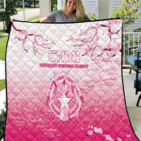 Sakura Marianas Quilt CNMI Seal LT05 Pink - Polynesian Pride