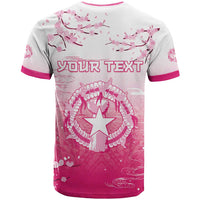 Personalized Sakura Marianas T Shirt CNMI Seal LT05 - Polynesian Pride