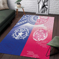 Northern Mariana Islands And Japan Together Area Rug LT05 White - Polynesian Pride