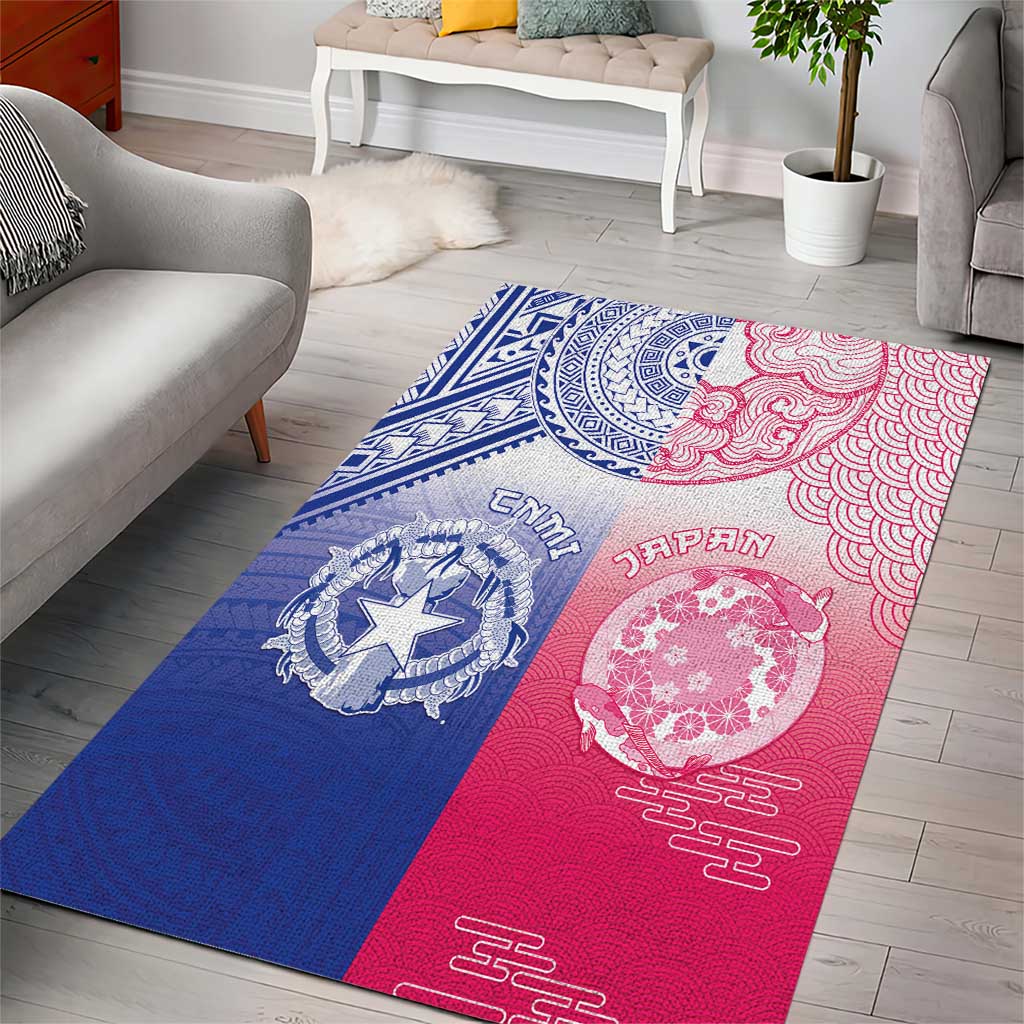 Northern Mariana Islands And Japan Together Area Rug LT05 - Polynesian Pride