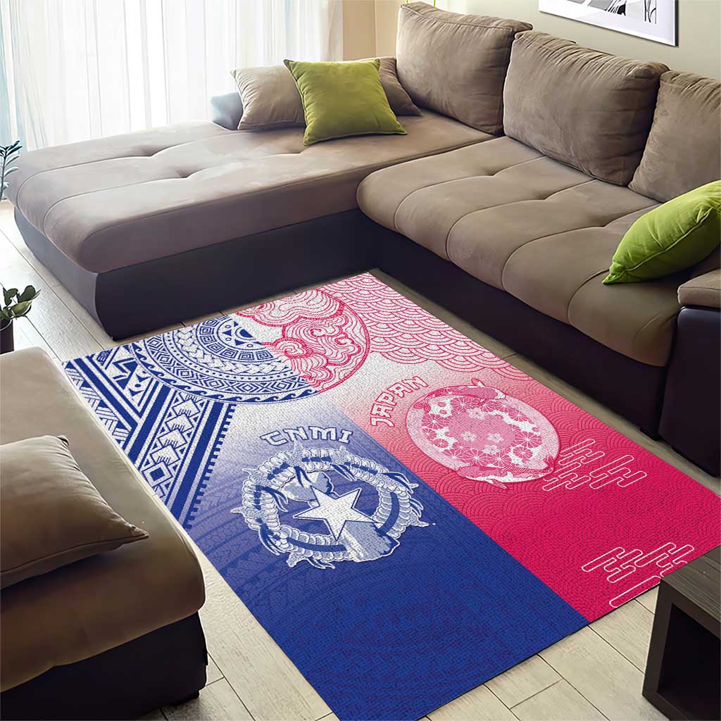 Northern Mariana Islands And Japan Together Area Rug LT05 - Polynesian Pride