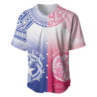 Custom Northern Mariana Islands And Japan Together Baseball Jersey LT05 White - Polynesian Pride