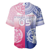 Custom Northern Mariana Islands And Japan Together Baseball Jersey LT05 - Polynesian Pride