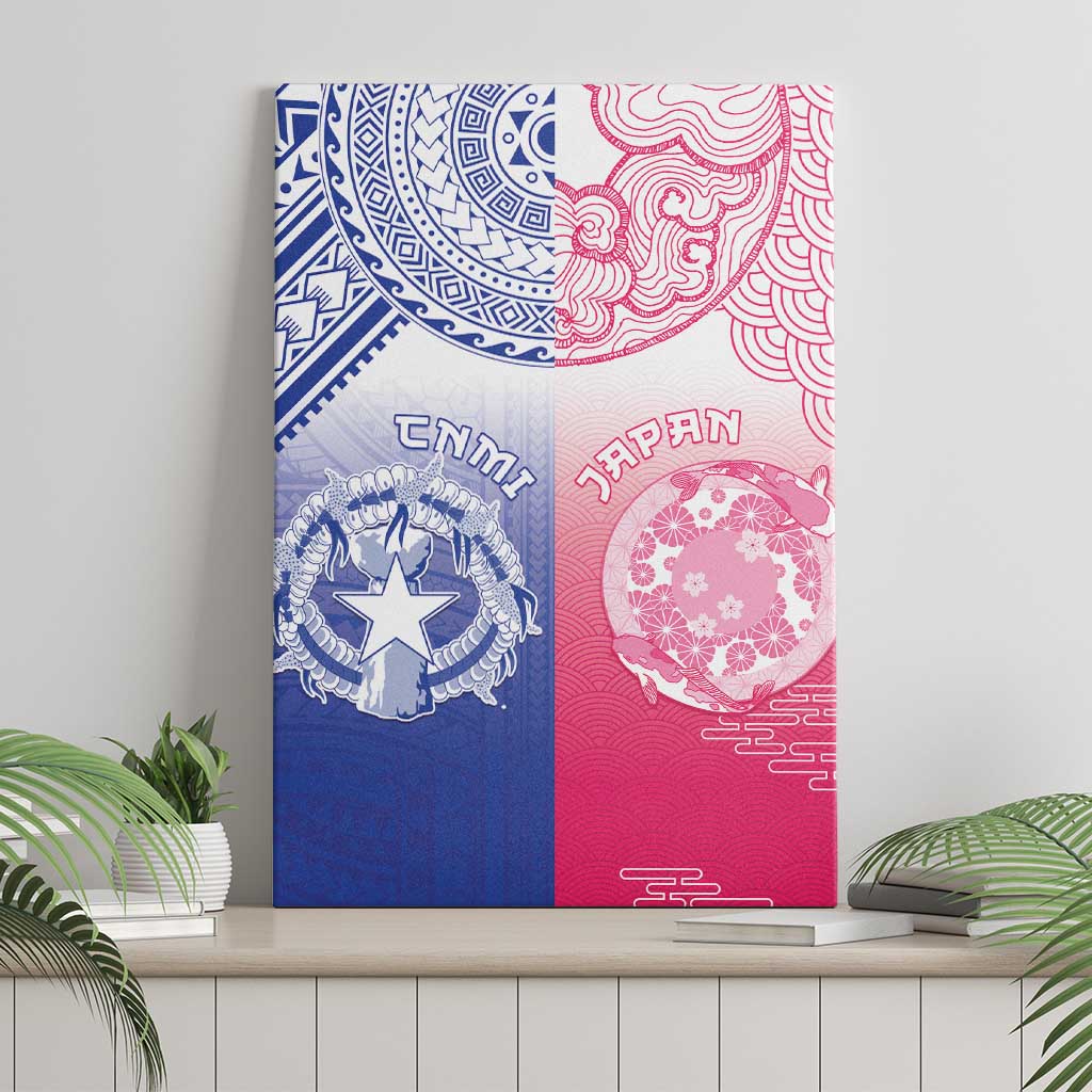 Northern Mariana Islands And Japan Together Canvas Wall Art LT05 - Polynesian Pride
