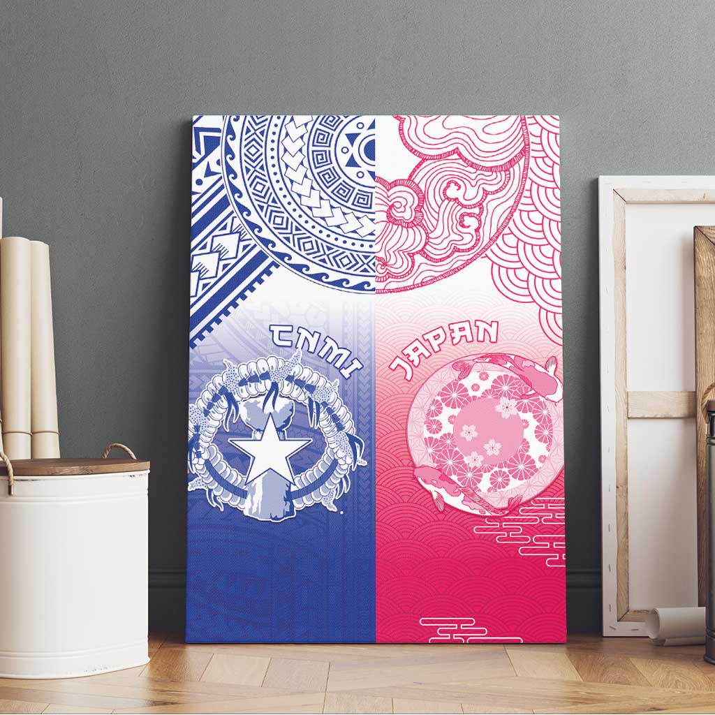 Northern Mariana Islands And Japan Together Canvas Wall Art LT05 - Polynesian Pride