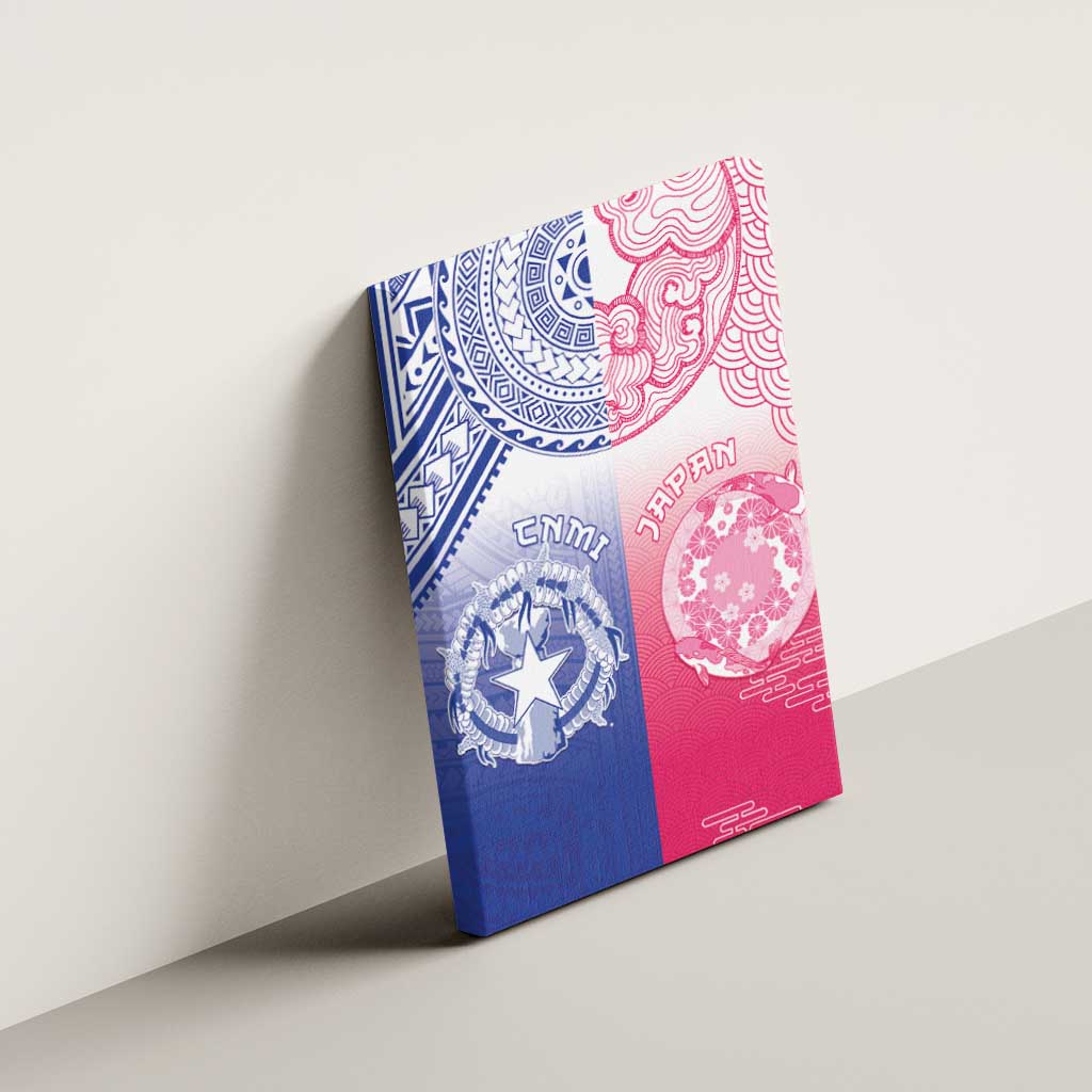 Northern Mariana Islands And Japan Together Canvas Wall Art LT05 - Polynesian Pride