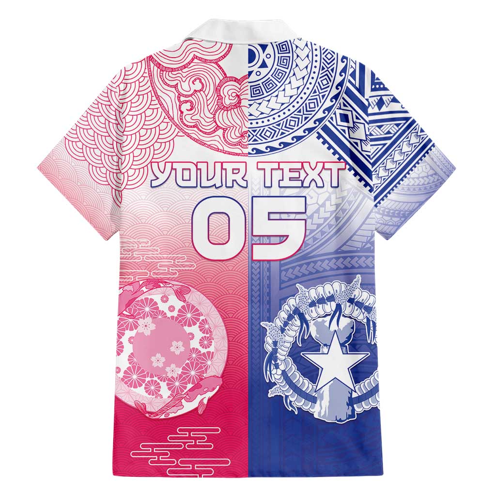 Custom Northern Mariana Islands And Japan Together Hawaiian Shirt LT05 - Polynesian Pride