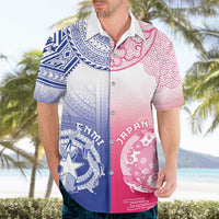 Custom Northern Mariana Islands And Japan Together Hawaiian Shirt LT05 - Polynesian Pride