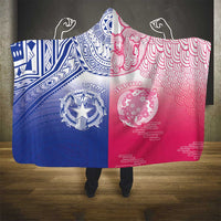 Northern Mariana Islands And Japan Together Hooded Blanket LT05 - Polynesian Pride