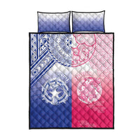 Northern Mariana Islands And Japan Together Quilt Bed Set LT05 - Polynesian Pride