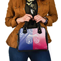 Northern Mariana Islands And Japan Together Shoulder Handbag LT05 - Polynesian Pride