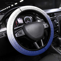 Northern Mariana Islands And Japan Together Steering Wheel Cover LT05 Universal Fit White - Polynesian Pride