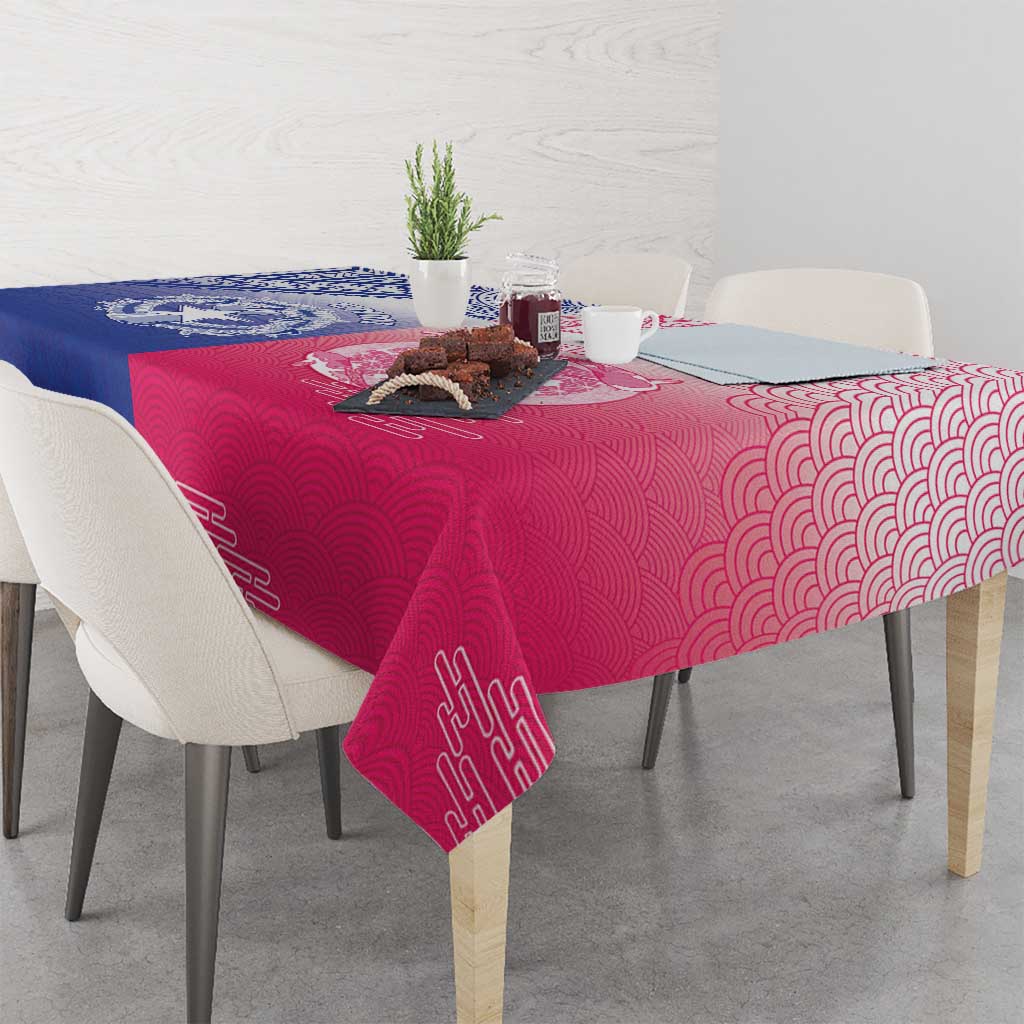 Northern Mariana Islands And Japan Together Tablecloth LT05 - Polynesian Pride
