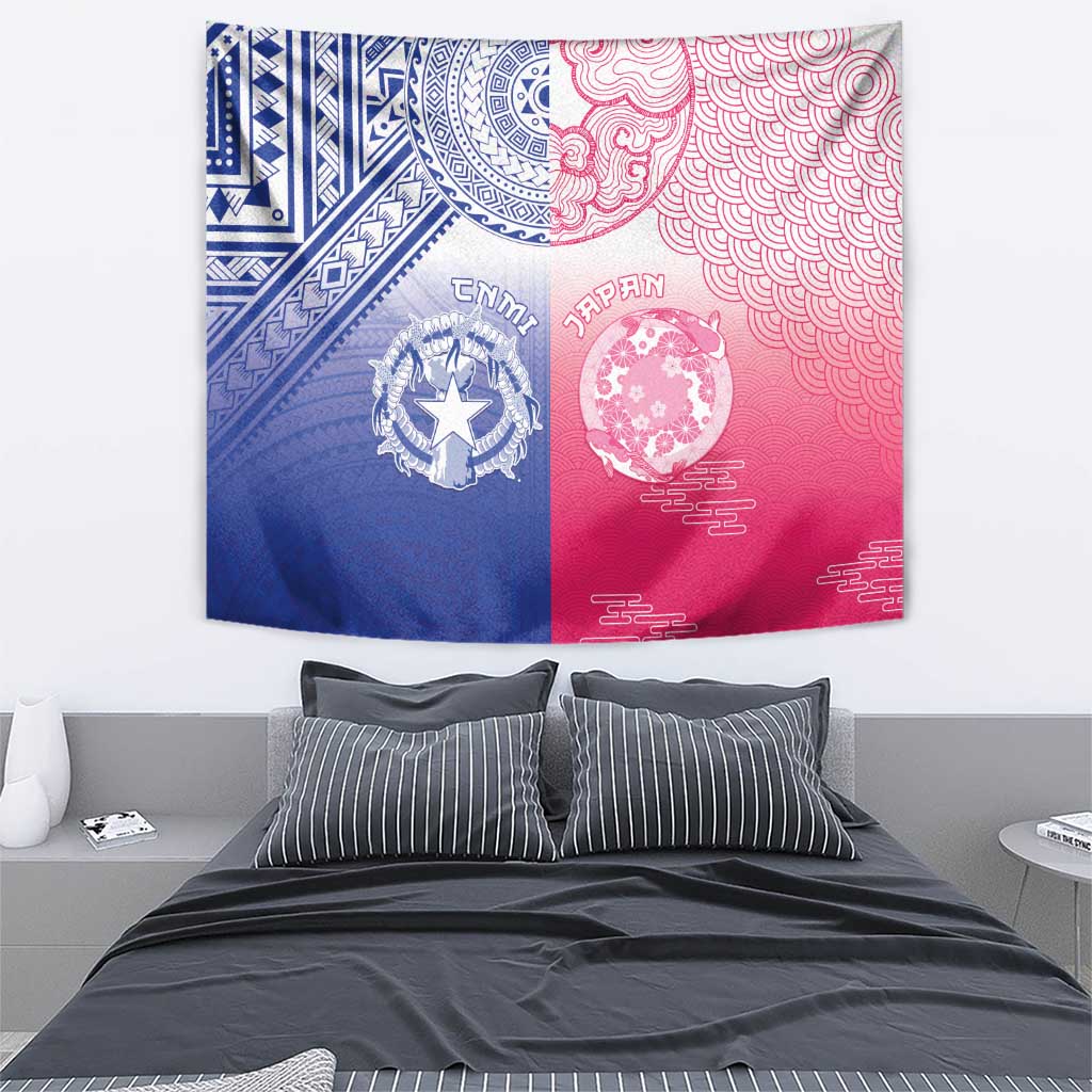 Northern Mariana Islands And Japan Together Tapestry LT05 - Polynesian Pride