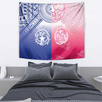 Northern Mariana Islands And Japan Together Tapestry LT05 - Polynesian Pride