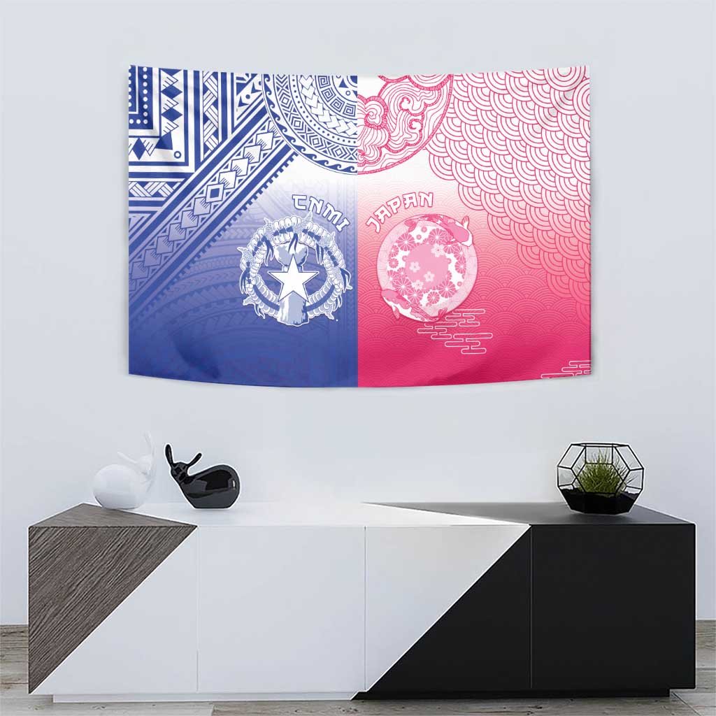 Northern Mariana Islands And Japan Together Tapestry LT05 - Polynesian Pride