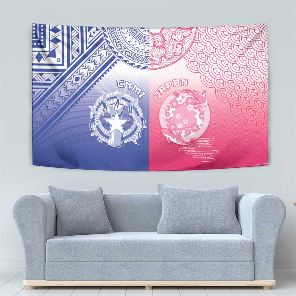Northern Mariana Islands And Japan Together Tapestry LT05 - Polynesian Pride
