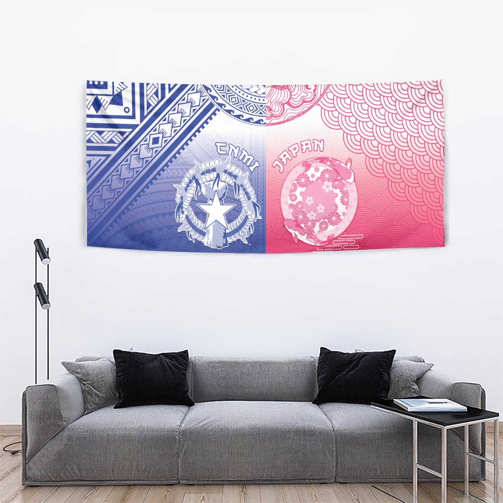 Northern Mariana Islands And Japan Together Tapestry LT05 - Polynesian Pride