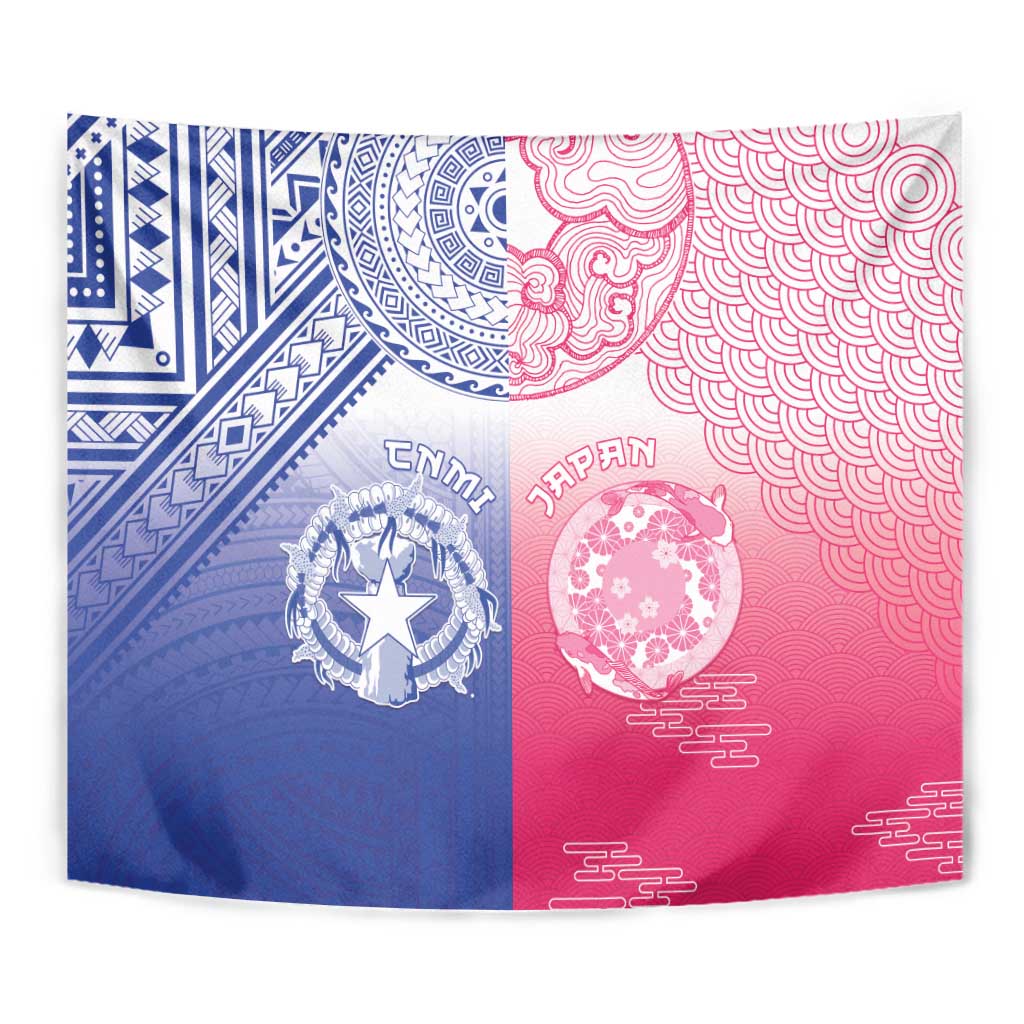 Northern Mariana Islands And Japan Together Tapestry LT05 - Polynesian Pride