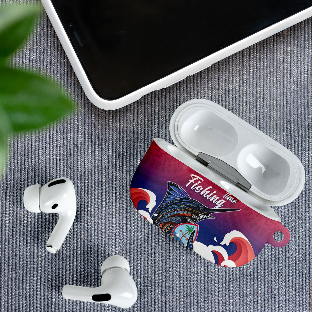 Guam Blue Marlin Fishing AirPods Case Polynesian Style LT05 - Polynesian Pride