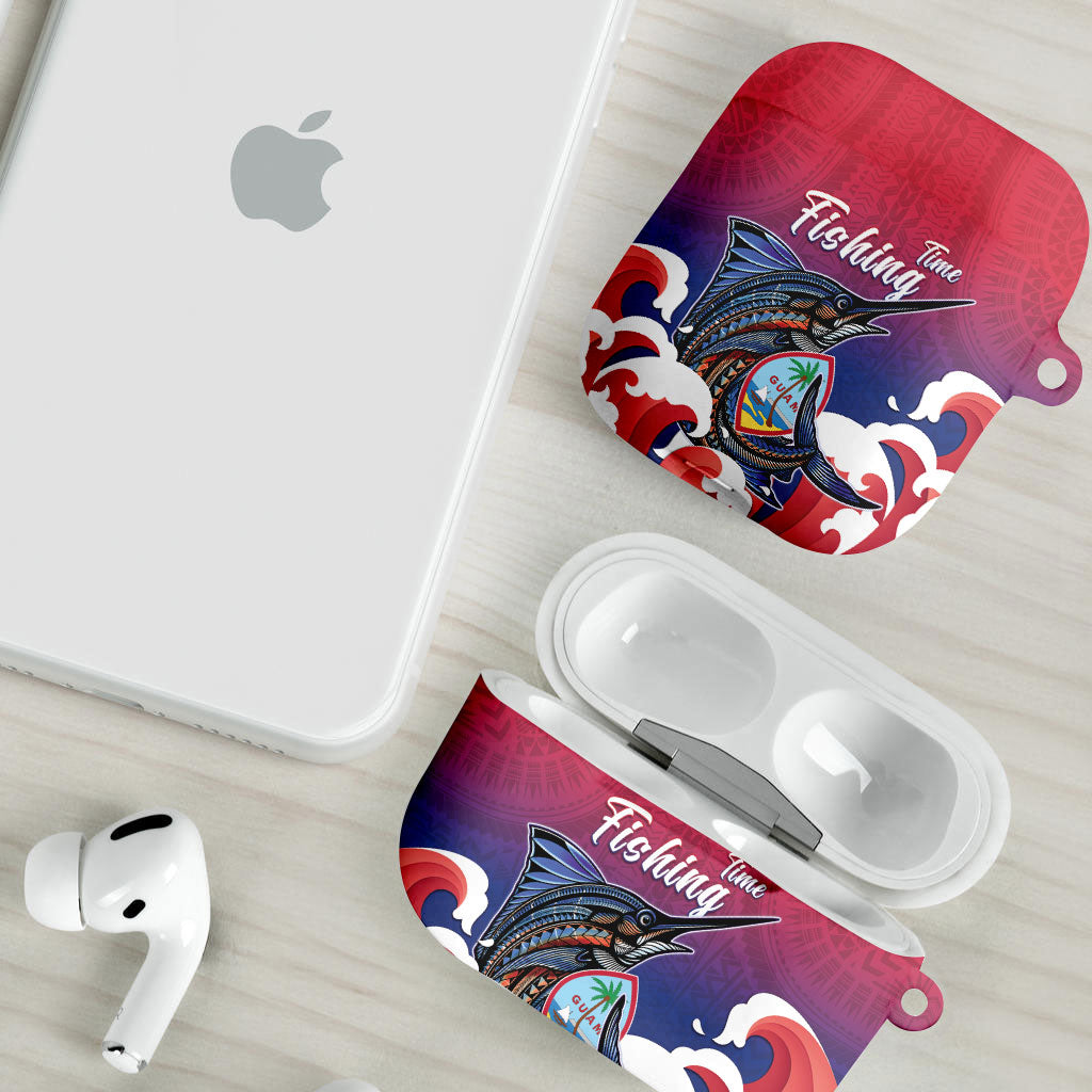 Guam Blue Marlin Fishing AirPods Case Polynesian Style LT05 - Polynesian Pride