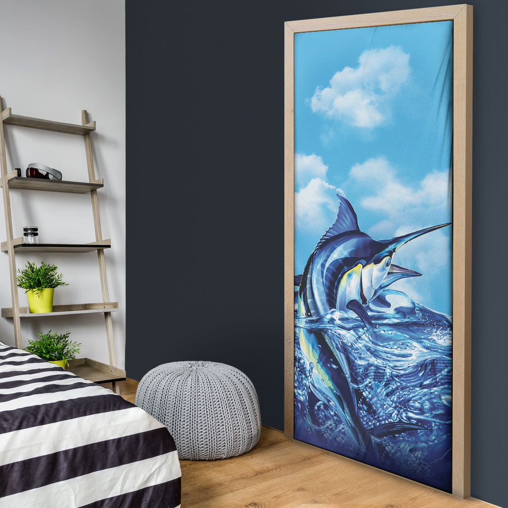 Hawaii Blue Marlin Fishing Door Cover LT05 - Polynesian Pride