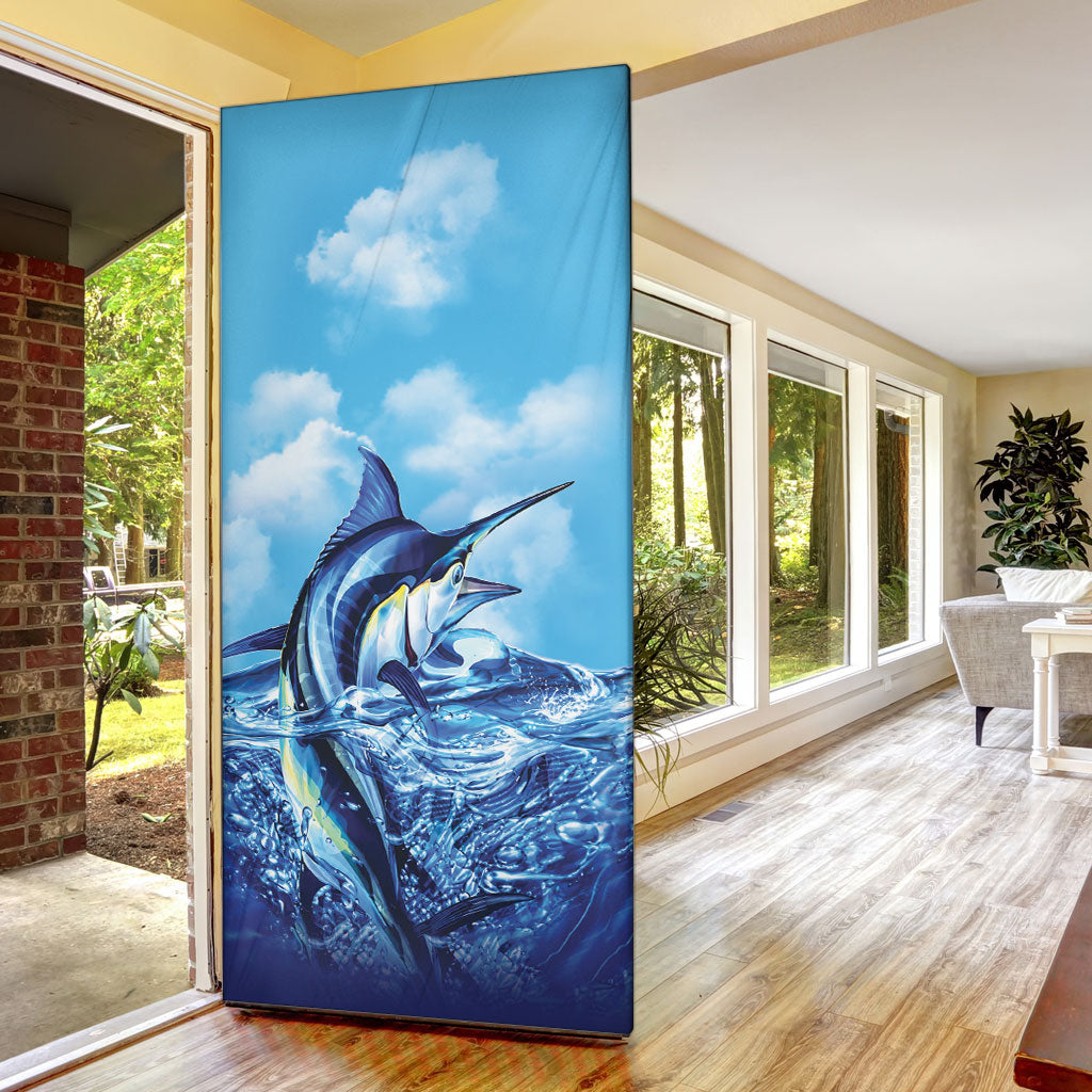 Hawaii Blue Marlin Fishing Door Cover LT05 - Polynesian Pride