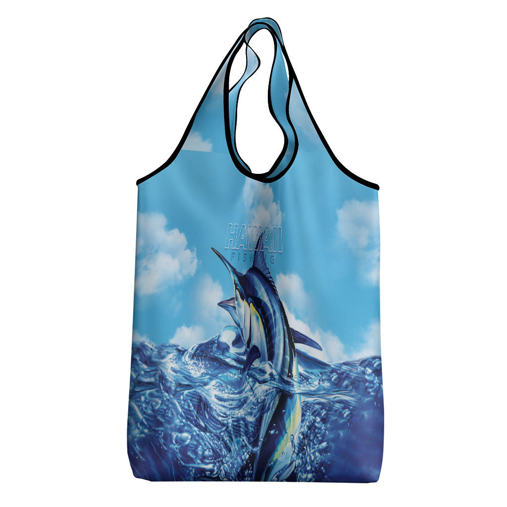 Hawaii Blue Marlin Fishing Grocery Bag LT05 - Polynesian Pride