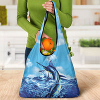 Hawaii Blue Marlin Fishing Grocery Bag LT05 - Polynesian Pride