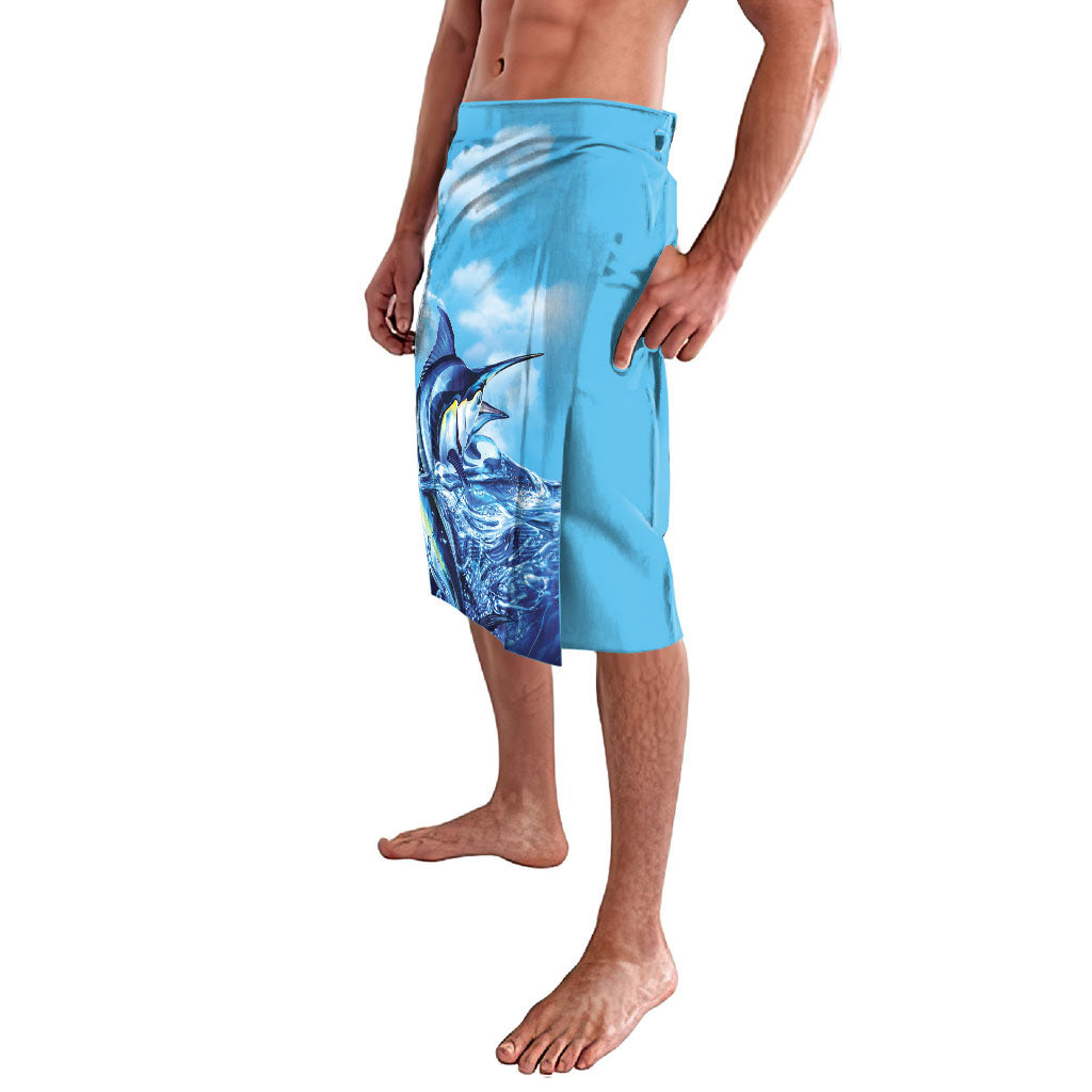 Hawaii Blue Marlin Fishing Lavalava LT05 - Polynesian Pride