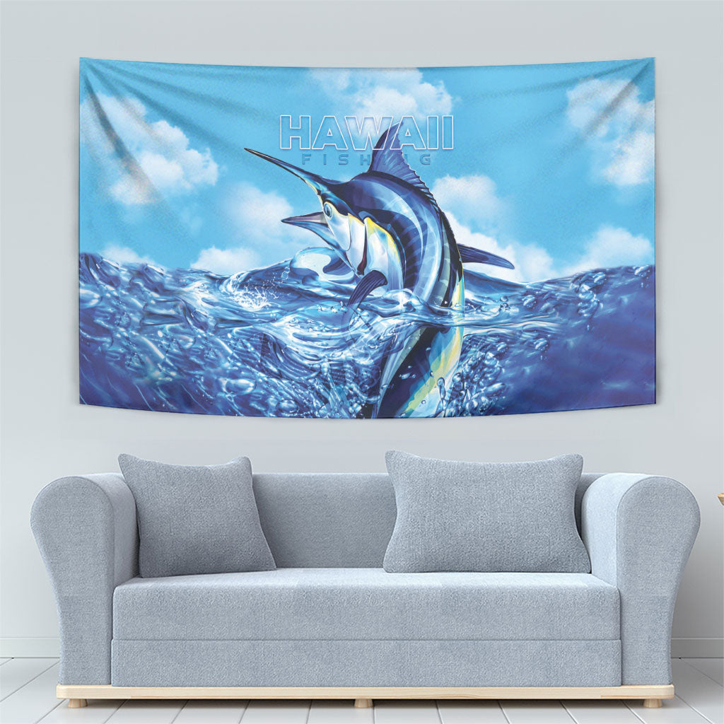 Hawaii Blue Marlin Fishing Tapestry LT05 - Polynesian Pride