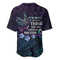 Polynesia Suicide Prevention Awareness Baseball Jersey Keep Going The World Needs You LT05 - Polynesian Pride
