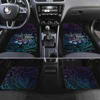 Polynesia Suicide Prevention Awareness Car Mats Keep Going The World Needs You LT05 Set 4pcs Purple - Polynesian Pride