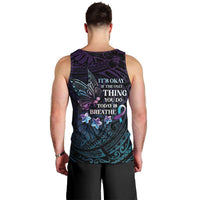 Polynesia Suicide Prevention Awareness Men Tank Top Keep Going The World Needs You LT05 - Polynesian Pride