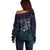 Polynesia Suicide Prevention Awareness Off Shoulder Sweater Keep Going The World Needs You