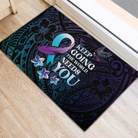 Polynesia Suicide Prevention Awareness Rubber Doormat Keep Going The World Needs You LT05 - Polynesian Pride