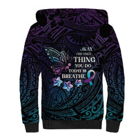Polynesia Suicide Prevention Awareness Sherpa Hoodie Keep Going The World Needs You LT05 - Polynesian Pride