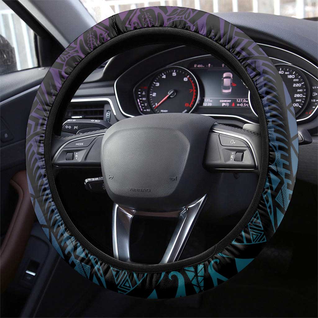 Polynesia Suicide Prevention Awareness Steering Wheel Cover Keep Going The World Needs You LT05 - Polynesian Pride