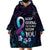 Polynesia Suicide Prevention Awareness Wearable Blanket Hoodie Keep Going The World Needs You