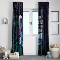 Polynesia Suicide Prevention Awareness Window Curtain Keep Going The World Needs You LT05 - Polynesian Pride