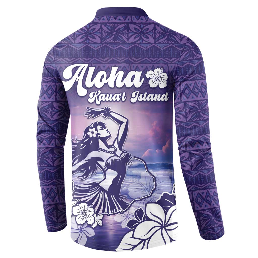 Aloha Hawaii Kauai Island Button Sweatshirt Hula Till You Drop LT05 - Polynesian Pride