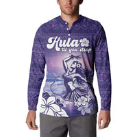 Aloha Hawaii Kauai Island Button Sweatshirt Hula Till You Drop LT05 - Polynesian Pride