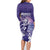 Aloha Hawaii Kauai Island Family Matching Long Sleeve Bodycon Dress and Hawaiian Shirt Hula Till You Drop