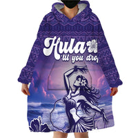 Aloha Hawaii Kauai Island Wearable Blanket Hoodie Hula Till You Drop LT05 - Polynesian Pride