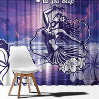 Aloha Hawaii Kauai Island Window Curtain Hula Till You Drop LT05 - Polynesian Pride