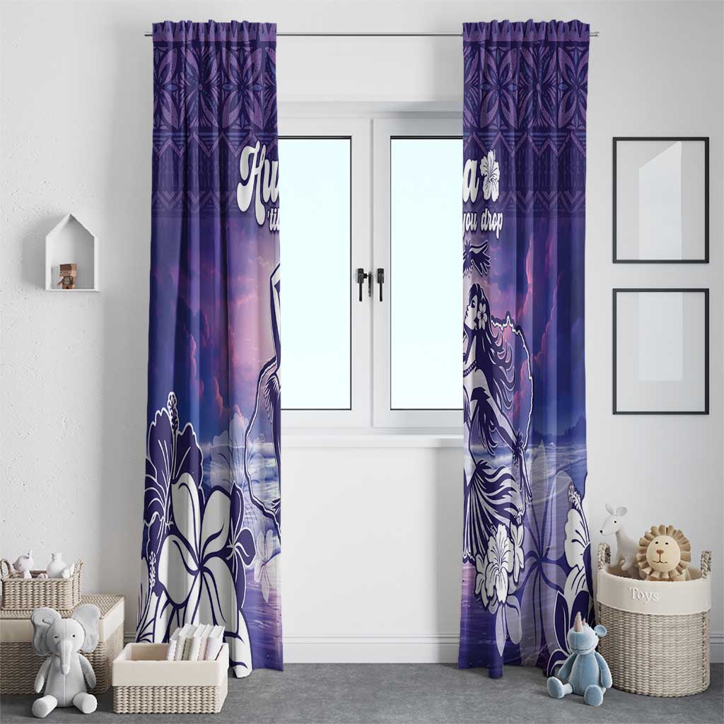 Aloha Hawaii Kauai Island Window Curtain Hula Till You Drop LT05 - Polynesian Pride